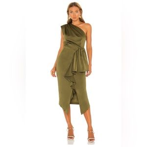 Elliatt Blakely Dress in Olive | size XS | REVOLVE